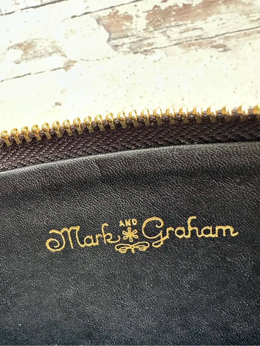 Mark & Graham • Leopard Calf Hair Zip Flat Pouch Clutch - Picture 6 of 14